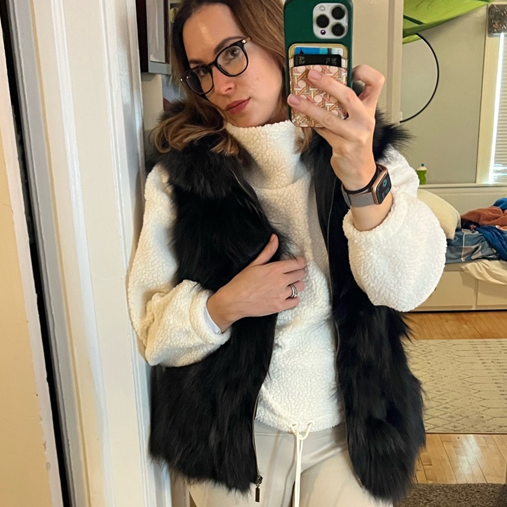 Gorgeous fox fur vest